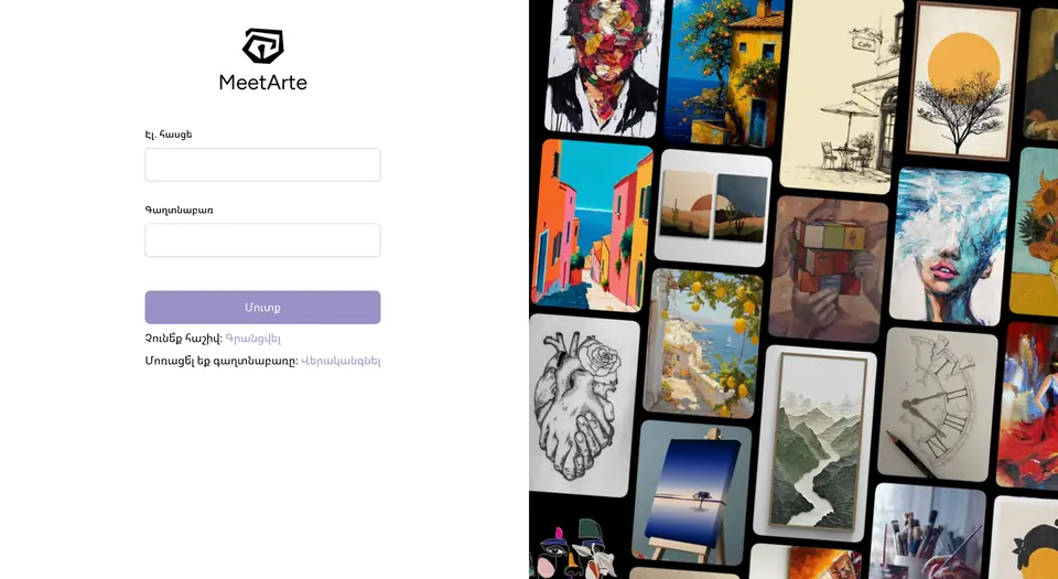 MeetArte, social network and digital art marketplace